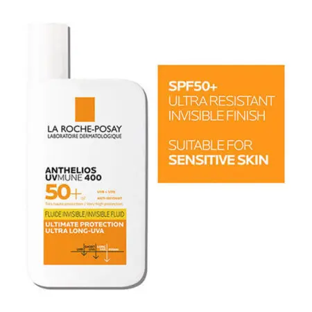 فلوئید ضد آفتاب بی رنگ لاروش پوزای SPF50 | مدل آنتیلیوس