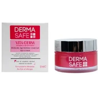 ژل کرم ضد چروک و مغذی ویتادرم درماسیف 50 میل Derma Safe Vita Derm Anti Aging Cream Gel