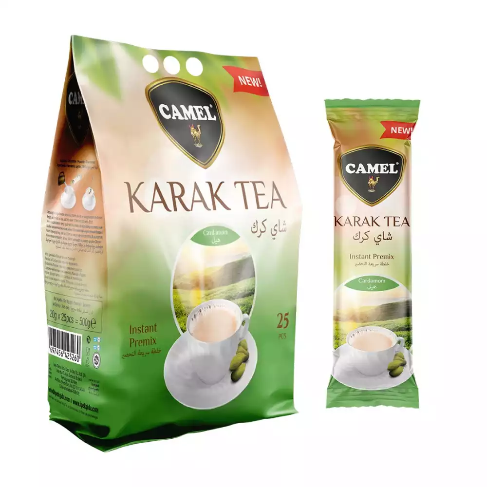 چای کرک کمل camel مدل هل cardamom وزن 500 گرم